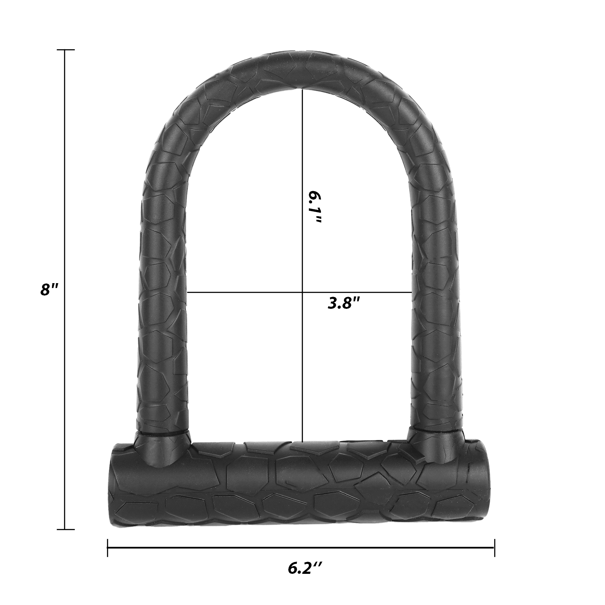Bike U Lock with Cable and Mount – Heavy Duty Anti Theft Bike Lock with 3 Keys, Bicycle U-Lock with Steel Cable for MTB Road Bike Scooter Ebike Electric Bike - Image 3
