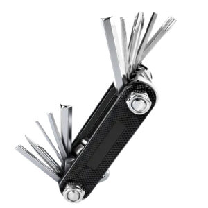 Small Bike Multi Tool Kit – 10-in-1 Compact Bicycle Repair Tool for MTB & Road, Portable Cycling Maintenance Set with Hex Keys, Screwdrivers & Spoke Tools (Lipstick Size)