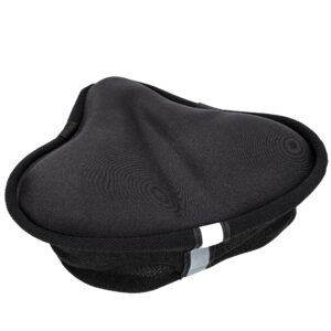 Gel Bike Seat Cover – Soft Padded Bicycle Saddle Cushion with Anti-Slip Design & Drawstring Fit – Comfort Cycling Seat Pad for Road, Mountain & Exercise Bikes