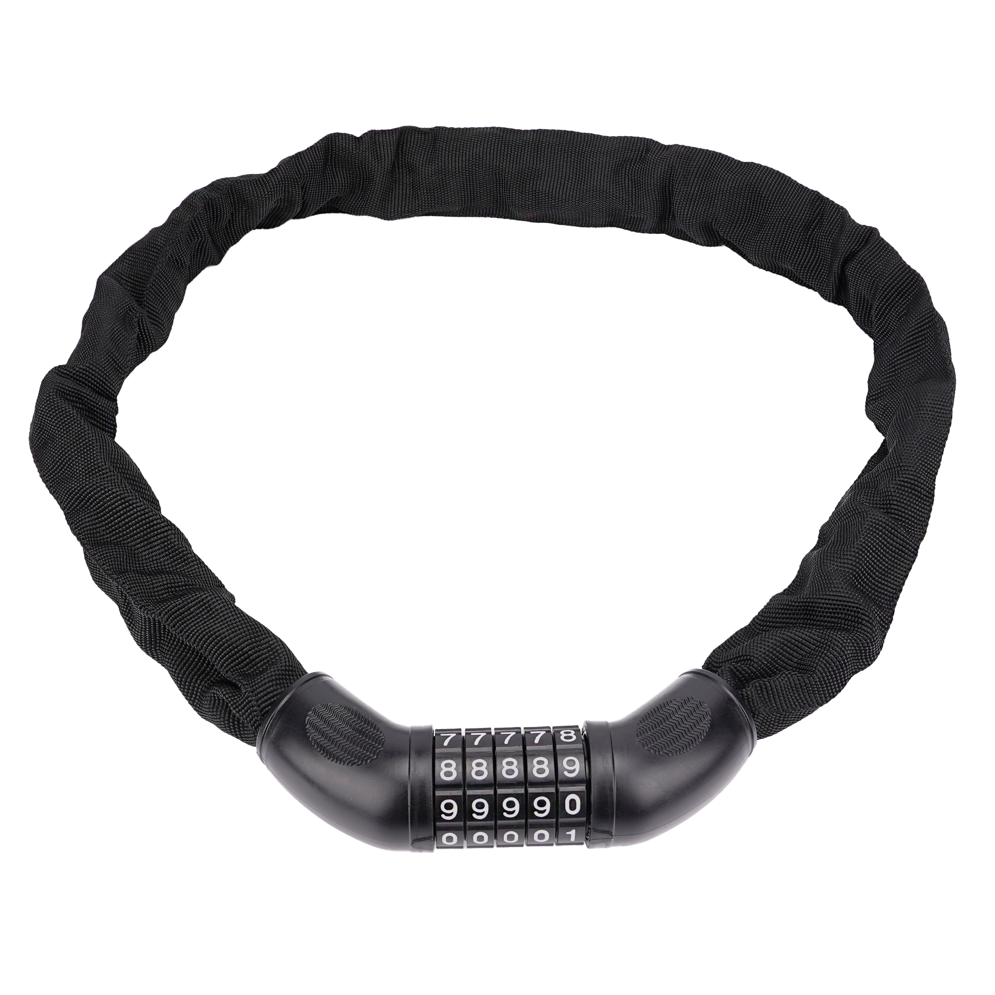 Bike Lock Combination – Heavy Duty 5-Digit Resettable Chain Lock, Anti-Theft Security Cable for Bicycle, E-Bike, Scooter, Weatherproof & Easy to Use