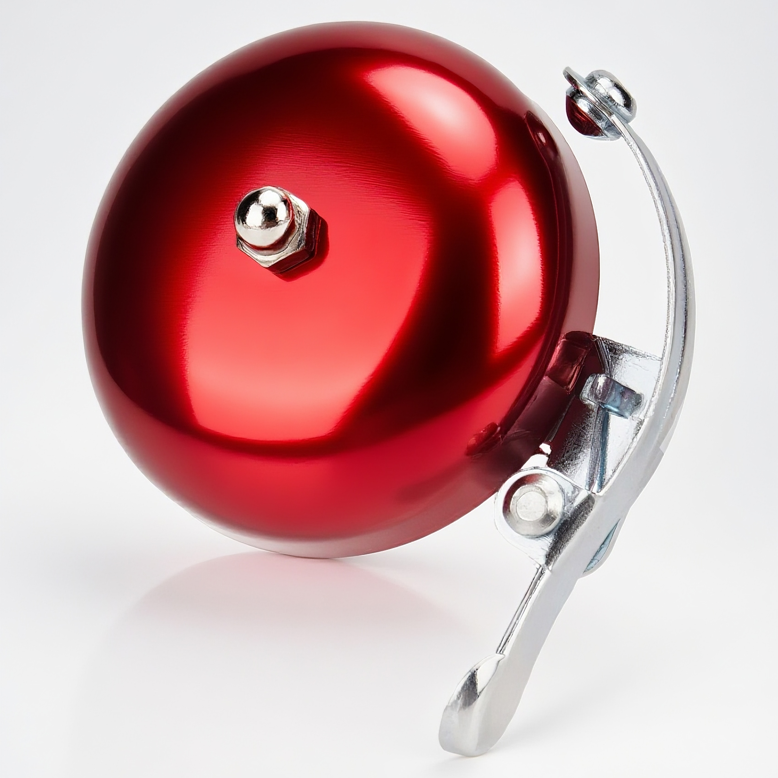 Bike Bell for Adults – Loud and Clear Sound, Classic Metal Design, Easy to Install, Suitable for bicycles with darker colors, Mountain Bikes, Road Bikes, and Scooters ( Red )