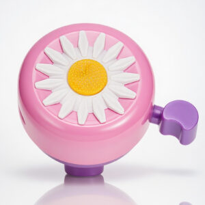 Pink Bike Bell for Kids – Cute Daisy Design, Clear Sound, Great for Girls Bikes, Scooters, and More, Easy to Install