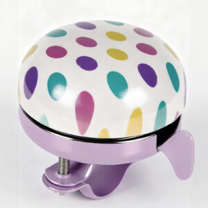 Kids Bike Bell Colorful– Cute Polka Dot Bicycle Bell for Girls, Toddler Scooter Bell with Loud Ring Sound, Vintage Bell for Kids Bike Handlebar