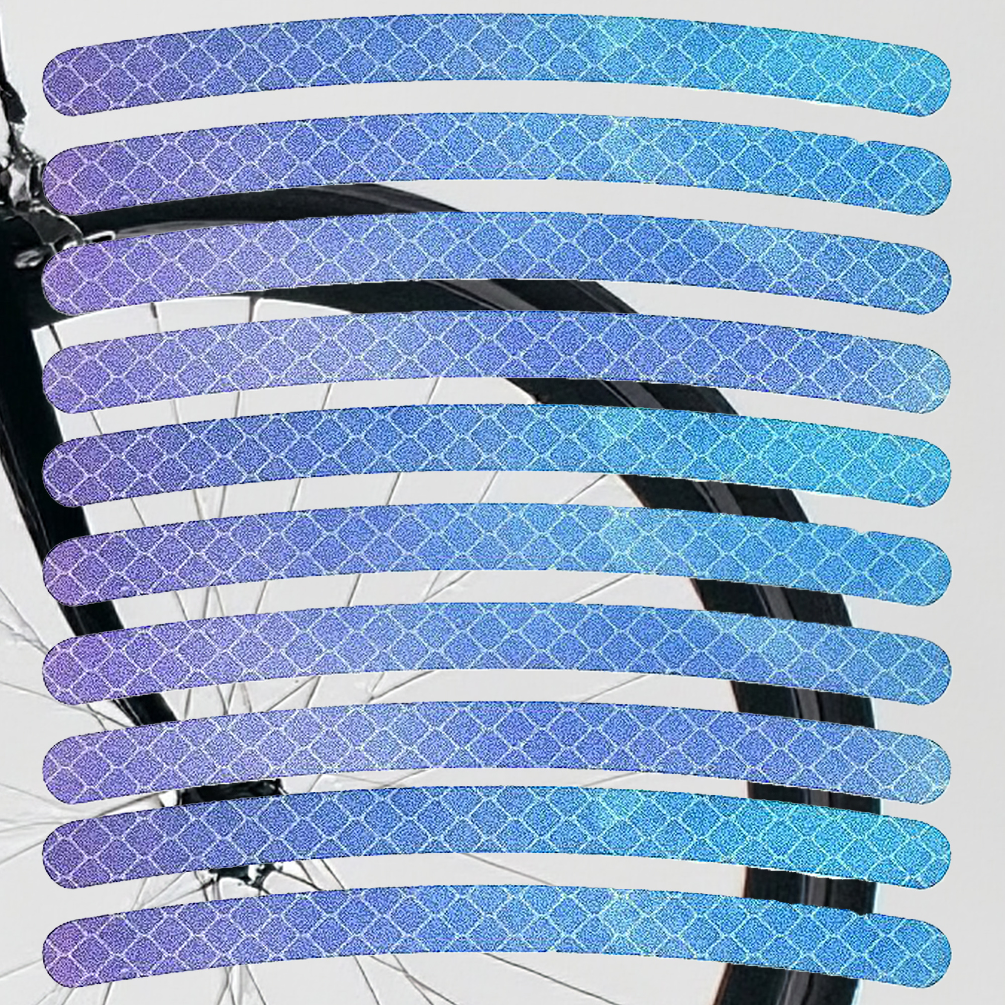 Reflective Tape Outdoor Waterproof - High Visibility Reflector Tape for Bikes, Motorcycles, and Safety Marking, 20 Pcs ( Dazzling Colors ) - Image 3