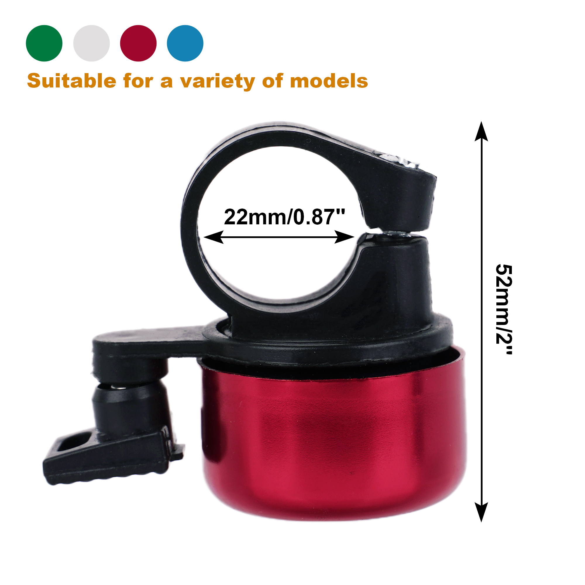 Bike Ring Bell – Compact Bicycle Bell for Kids and Adults, Easy to Install, Loud and Clear Sound for Bike or Scooter, Durable Metal Bell for Boys, Girls, Beginners and Casual Riders (4Pack) - Image 3