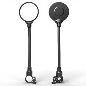 Bike Mirror Handlebar Mount – Adjustable Wide-Angle Rear View Mirror, Tool-Free Clamp for 22–32 mm Handlebars Suitable for bicycles, electric bicycles, motorcycles, scooters, etc.
