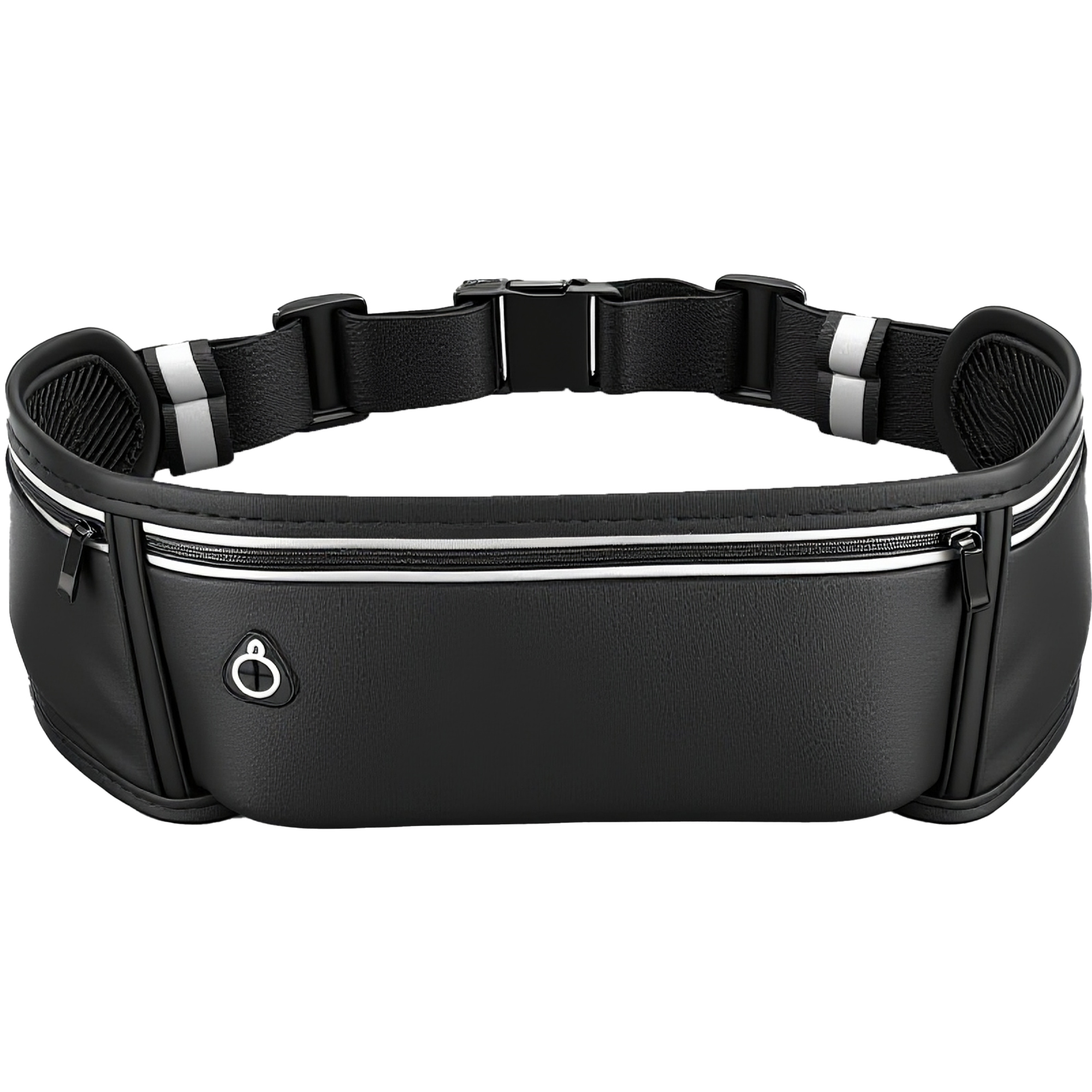 Running Belt for Phone – Adjustable Running Waist Pack with 3 Pockets Fits Up to 7.2 Inch Phones, Slim Running Fanny Pack for Men & Women Jogging Hiking Fitness