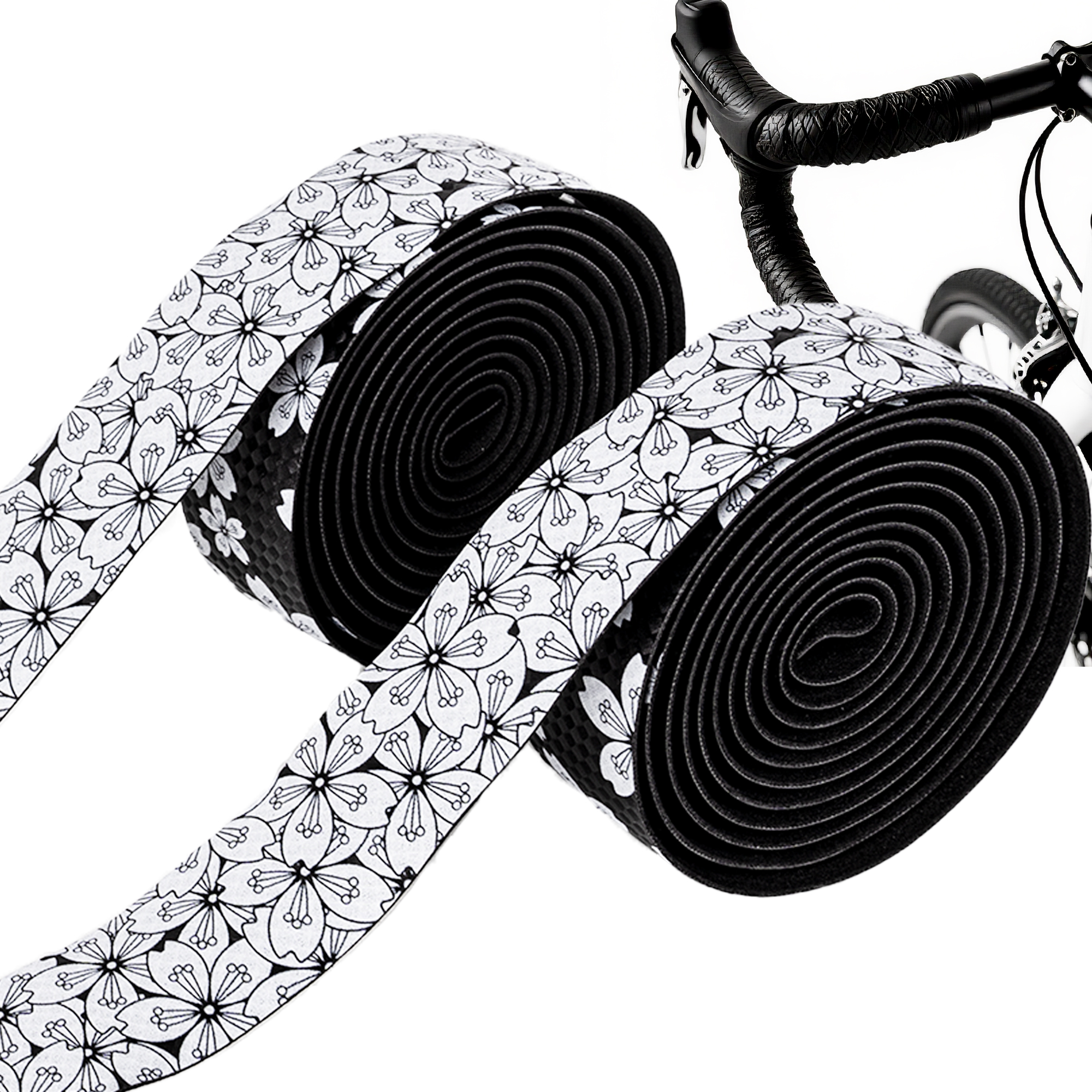 Anti-Slip PU+EVA Bar Tape, Bike Grip Tape for Road Bike, 3mm Thick Bicycle Grip Wrap, Breathable Bike Handlebar Tape for Gravel or Racing