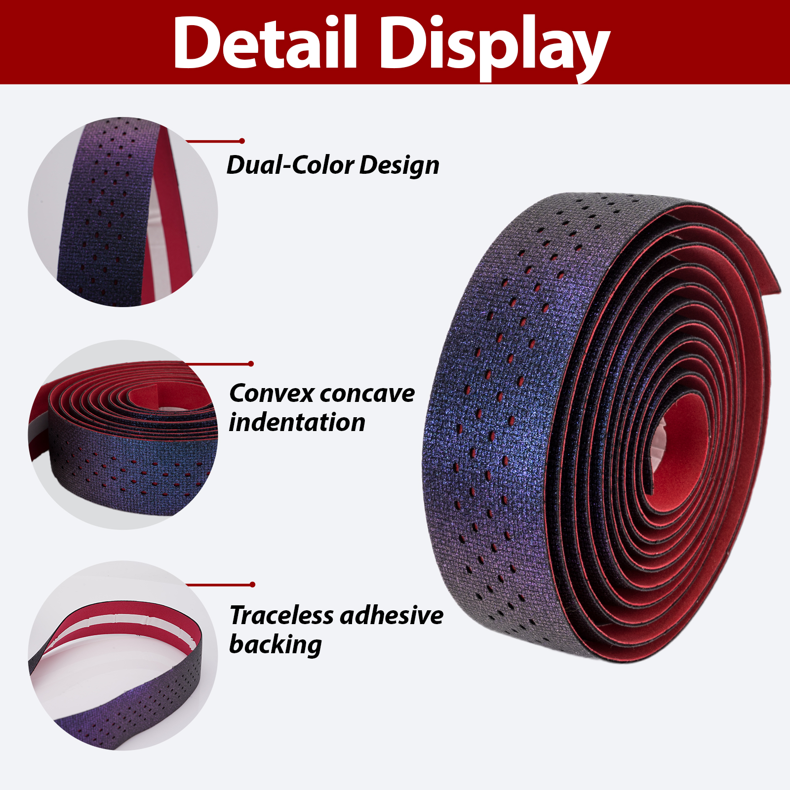 Bicycle Handlebar Tape, Bike Grip Tape, Gradient EVA Bar Tape for Road & Gravel Bikes, Non-Slip, Shock Absorbing, Comfortable Grip, Easy to Install - Image 6